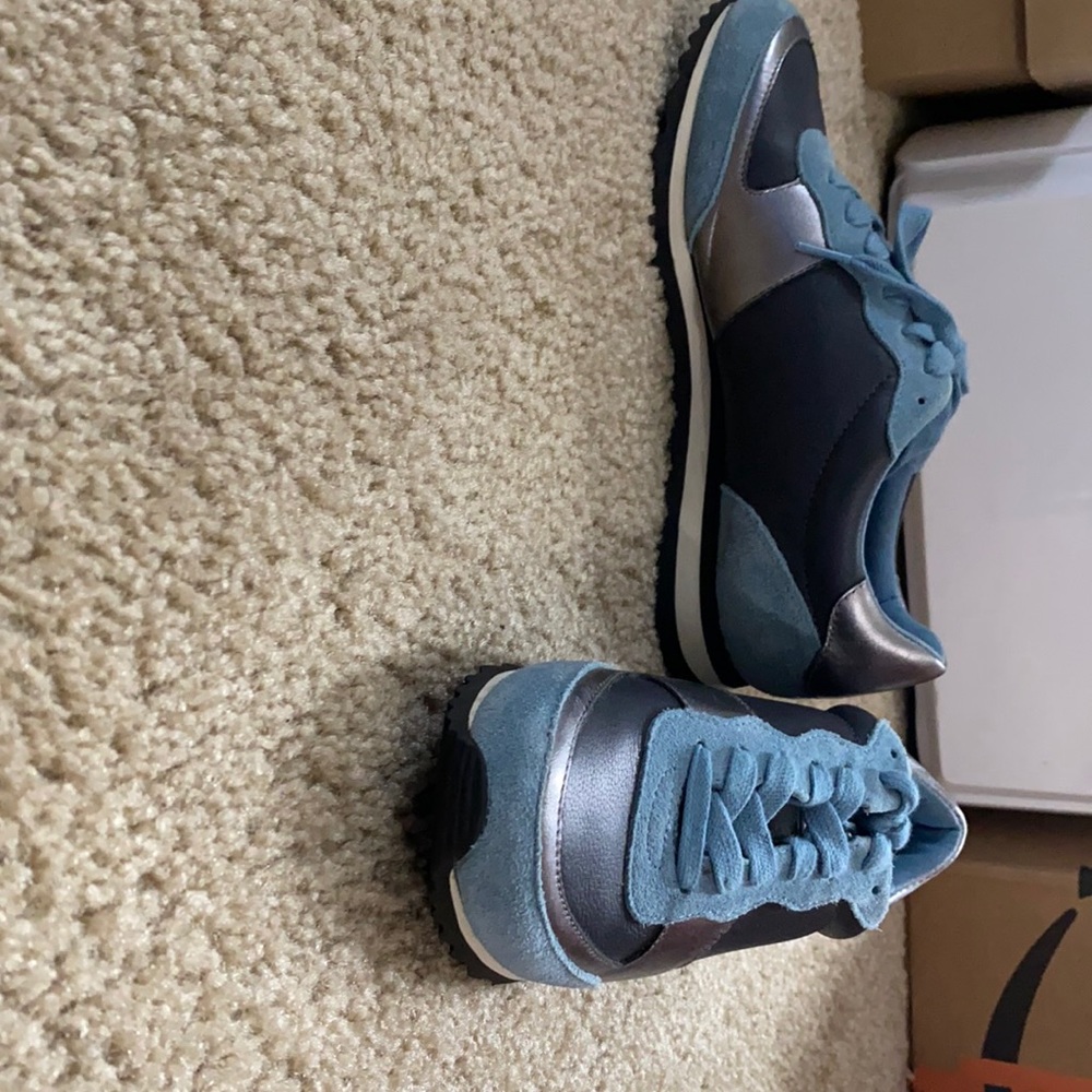 Blue coach sneakers